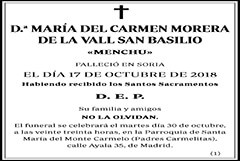 María del Carmen Morera de la Vall San Basilio